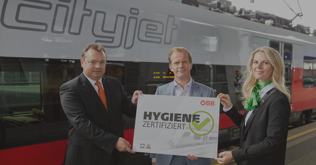 ÖBB-Personenverkehr erhält TÜV AUSTRIA Zertifikat mit Hygiene-Schwerpunkt