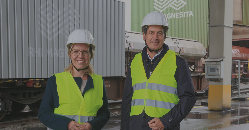 Neuer Bahn Container-Terminal von RHI Magnesita bringt 9.000 Container CO2-neutral auf die Bahn