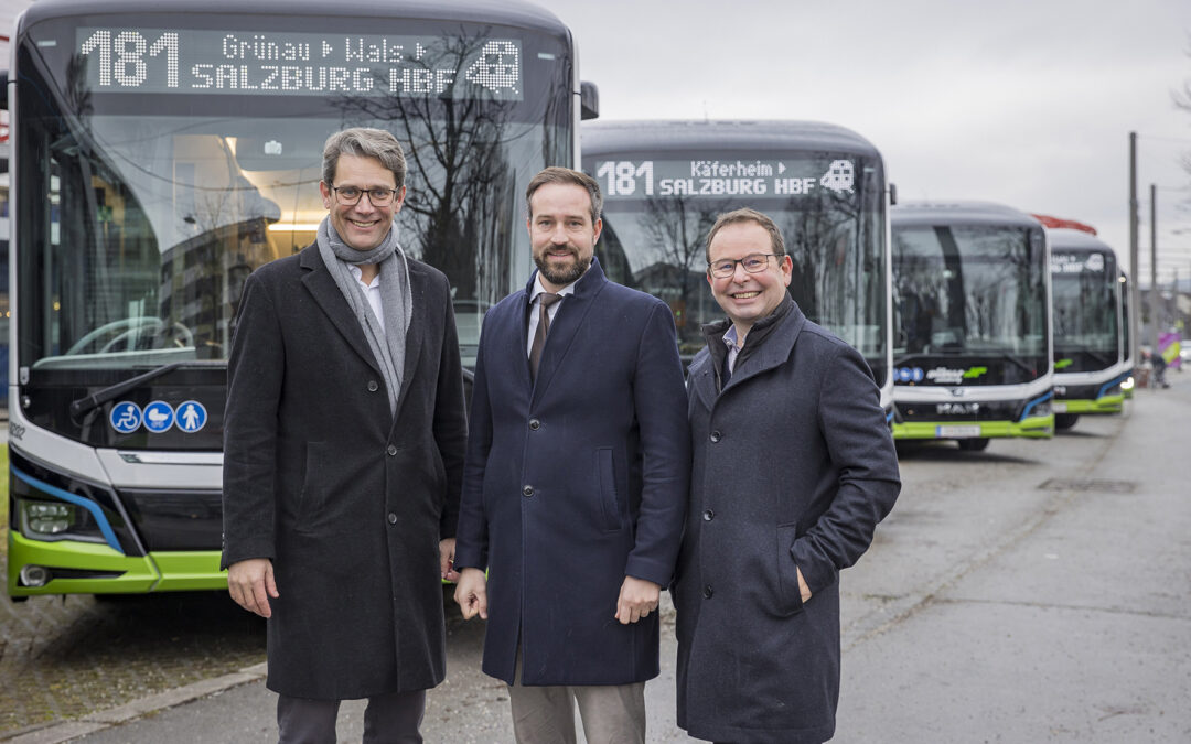 Salzburg: Startschuss für die ersten vollelektrischen Regionalbusse