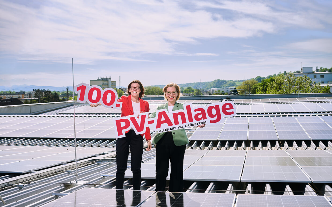 ÖBB feiert die Inbetriebnahme ihrer 100. Photovoltaikanlage