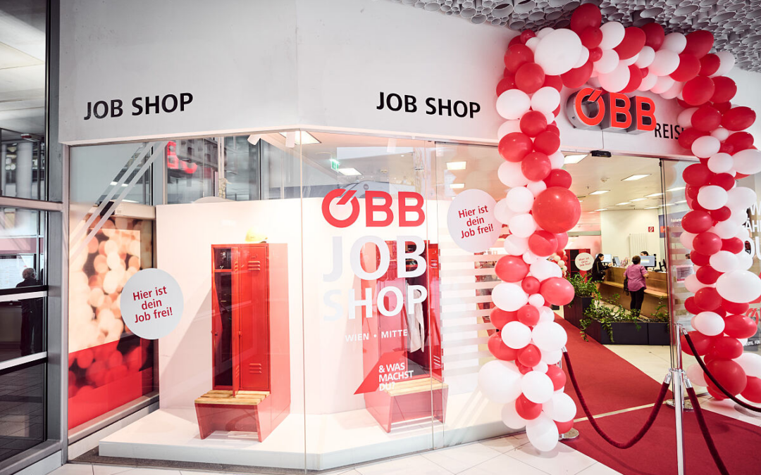 ÖBB eröffnet Job Shop am Bahnhof Wien Mitte