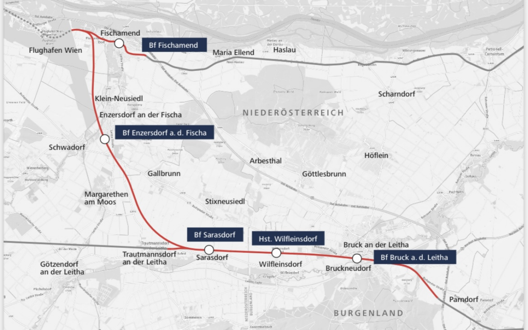 Flughafenspange zwischen Flughafen Wien und Bruck an der Leitha zur UVP eingereicht