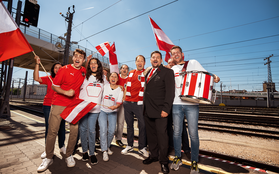 ÖBB: 2.200 zusätzliche Sitzplätze für die EM-Spiele & Fanzone am Wiener Hauptbahnhof