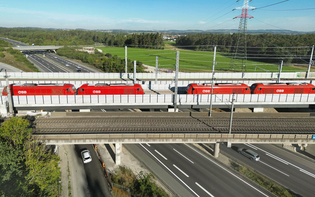 ÖBB Weststrecke: Neue Brücke zwischen Marchtrenk und Wels erfolgreich getestet