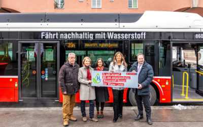 Zehn neue Wasserstoffbusse gehen in Wien in den regulären Fahrgastbetrieb