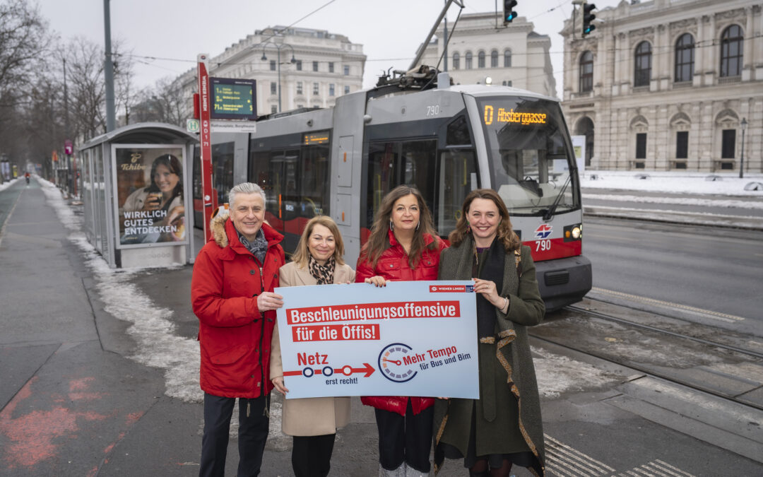 Stadt Wien und Wiener Linien starten Offensive zur Beschleunigung von Bus und Straßenbahn